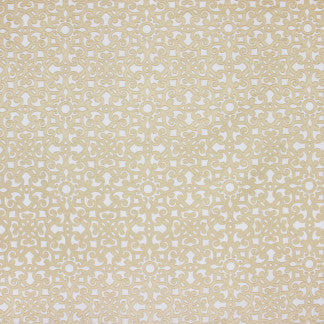Walk On By Wheat by Carole Designer Fabric Looking Glass 52% Cotton, 48% Polyester INDIA 10" V, 8 3/4" H 52" - Swanky Fabrics -