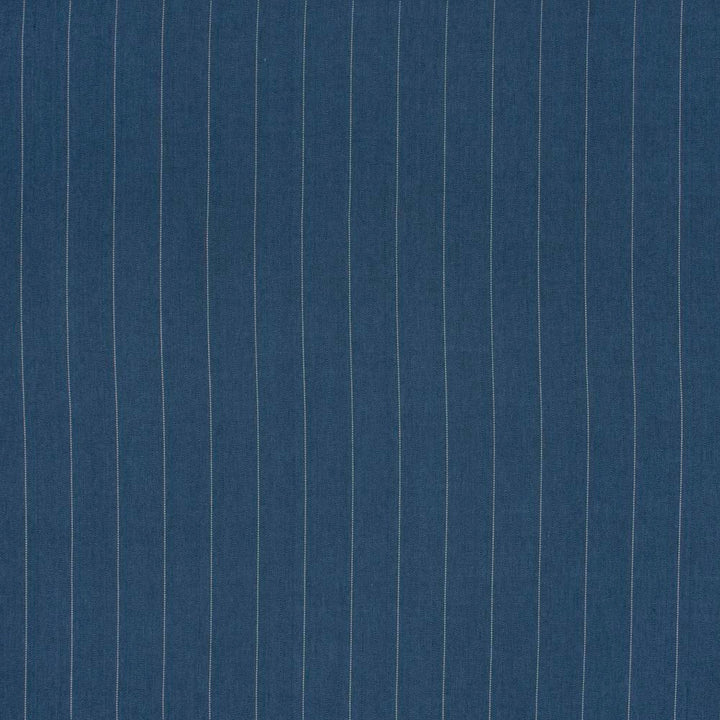 Bluesy Stripe Cobalt by Carole Designer Fabric In Tune 100% Cotton India Passes 15,000 Double Rubs Wyzenbeek Horizontal: 2375 and Vertical: 0 54 - Swanky Fabrics -