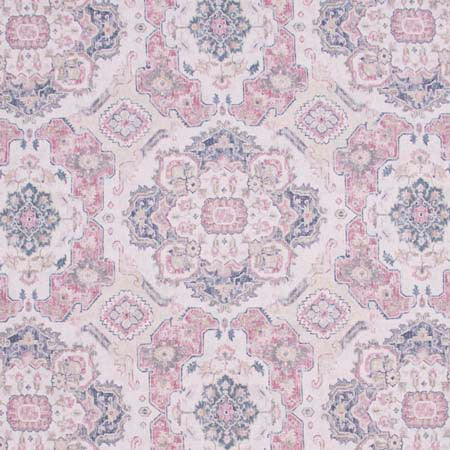 Global Inspiration Rosecloud by Carole Designer Fabric Pink Jade 89% Polyester, 11% Linen Turkey 30,000 Wyzenbeek Double Rubs Horizontal: 27" D and Vertical: 27" V 54" - Swanky Fabrics -