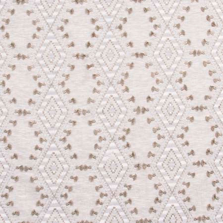 World Travels Flaxen by Carole Designer Fabric Ash Oak 71% Polyester, 29% Cotton India 6 1/4" V, 6 1/2" H 52" - Swanky Fabrics -