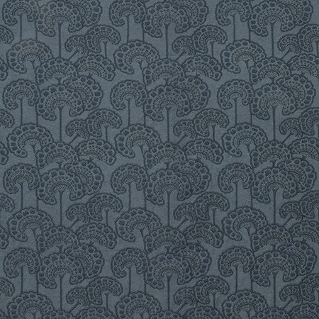 Uncommon Grounds Navy by Carole Designer Fabric Artisan 54% Linen, 46% Cotton INDIA 5 1/2" V, 7 1/4" H 54" - Swanky Fabrics -