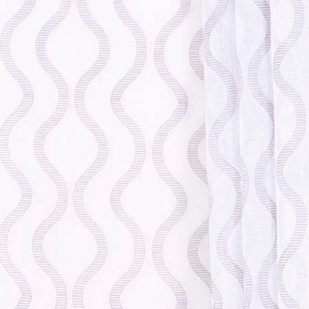 Palace Arch Silver by Carole Designer Fabric Sheer Intrigue 100% Polyester China N/A 6" V, 9 1/8"H 54" - Swanky Fabrics -