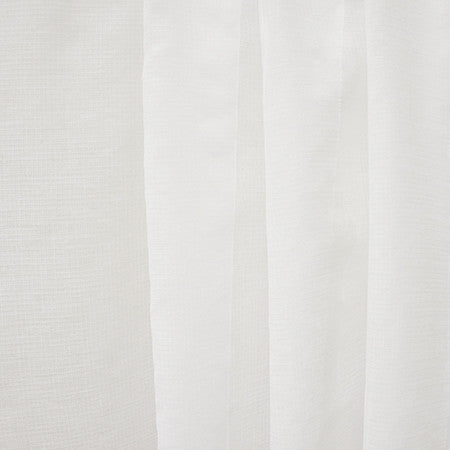 Aspire White by Carole Designer Fabric Sheer Basics III 100% Polyester Turkey None 118" - Swanky Fabrics -