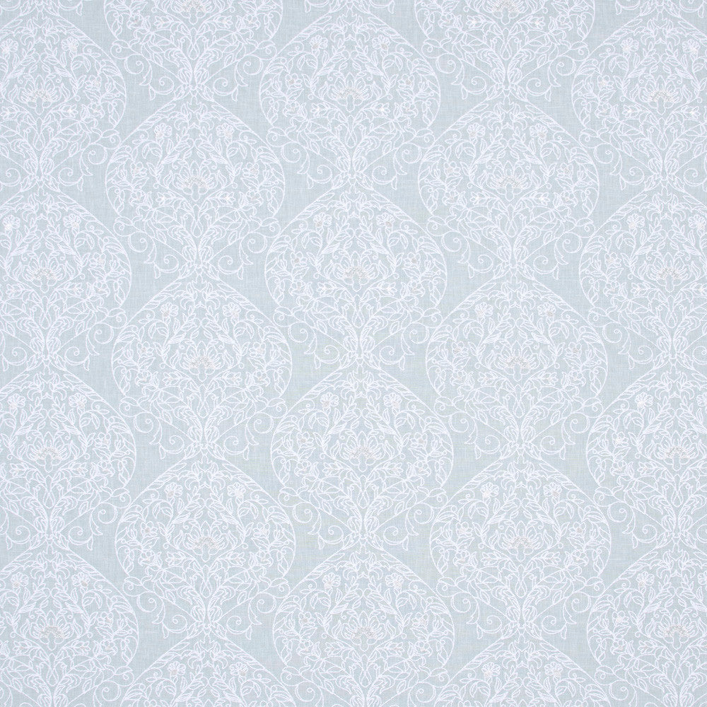 Unexpected Love Spa by Carole Designer Fabric Spearmint 70% Polyester, 30% Cotton India N/A Horizontal: 15.875 and Vertical: 9 51.5 - Swanky Fabrics -