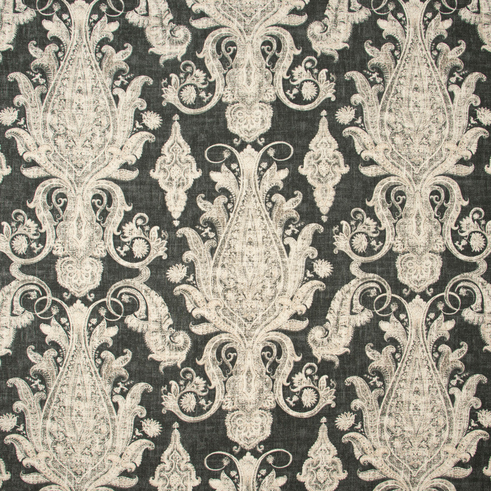 North Castle Peppercorn by Carole Designer Fabric Birch 55% Linen, 45% Rayon-SSR Printed In USA Passes 15,000 Double Rubs Wyzenbeek Horizontal: 27 and Vertical: 2525 54 - Swanky Fabrics -