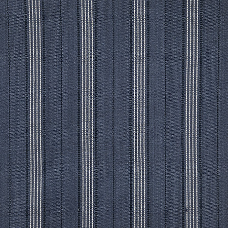 Stage Lights Denim by Carole Designer Fabric In The Details 100% Cotton India 9,000 Wyzenbeek Double Rubs 3" H 54" - Swanky Fabrics -