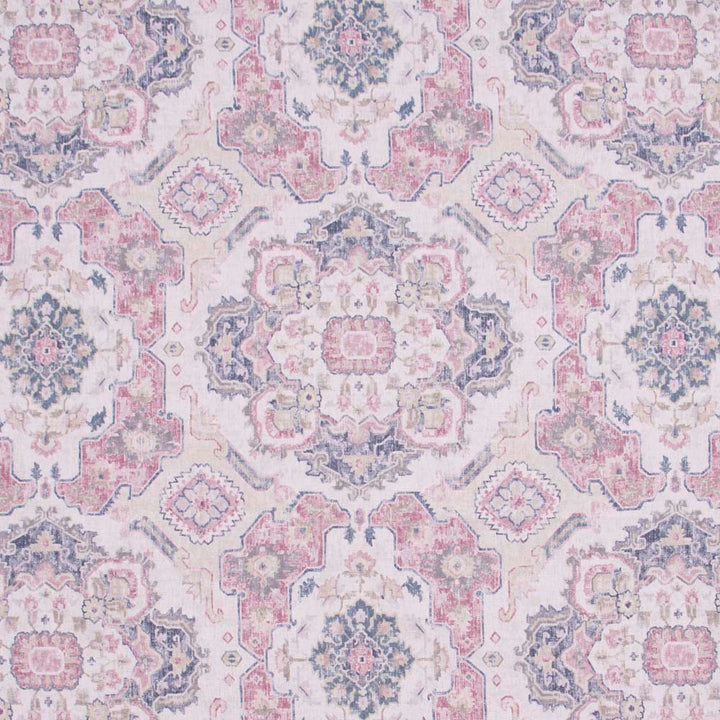 Global Inspiration Rosecloud by Carole Designer Fabric Pink Jade 89% Polyester, 11% Linen Turkey 30,000 Wyzenbeek Double Rubs Horizontal: 27 and Vertical: 27 54 - Swanky Fabrics -