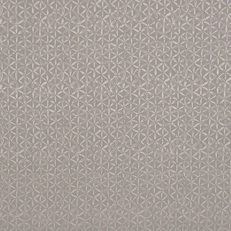 Star Petal Silver Cloud by Carole Designer Fabric Blue Steel 52% Polyester, 48% Cotton India N/A 7 1/4" V, 7" H 54" - Swanky Fabrics -