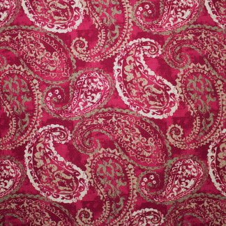Success Story Vintage Red by Carole Designer Fabric Bold Adventure 100% Cotton Pakistan Passes 50,000 Double Rubs Wyzenbeek Horizontal: 27" D and Vertical: 27" 54" - Swanky Fabrics -
