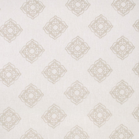 Parlor Games Champagne by Carole Designer Fabric COCONUT CREAM 95% Polyester, 5% Linen China N/A </p><p>Repeat: 11 3/4" V, 11 3/4" H 54" - Swanky Fabrics -