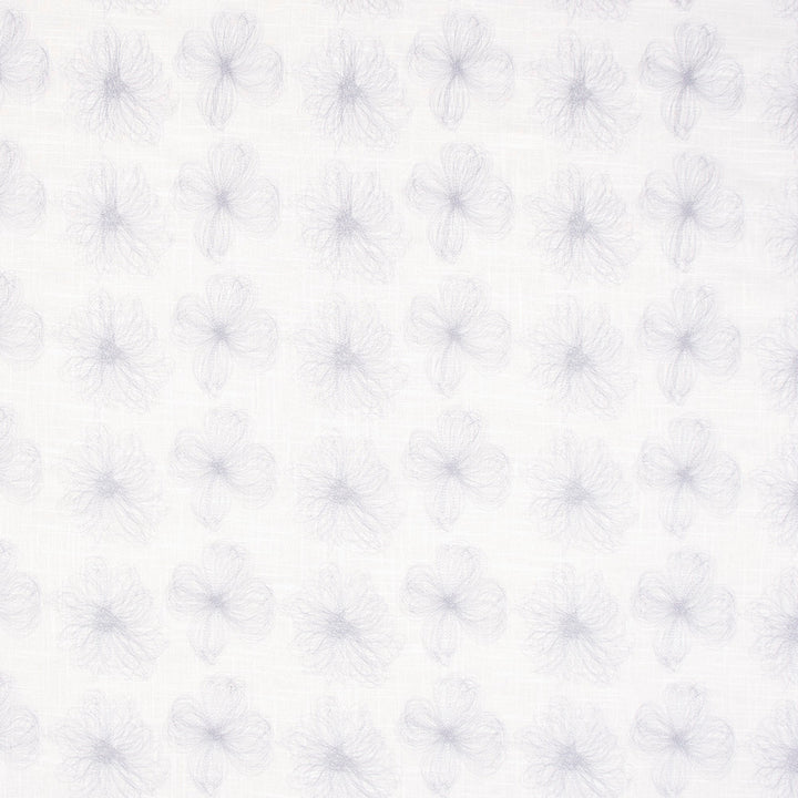Into A Spiral Silver by Carole Designer Fabric White Smoke 55% Linen, 45% Polyester China N/A Horizontal: 10.5 and Vertical: 11.5 52 - Swanky Fabrics -