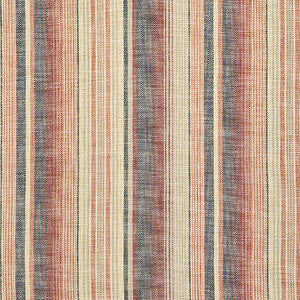Boardwalk Stripe Henna Blue by Carole Designer Fabric