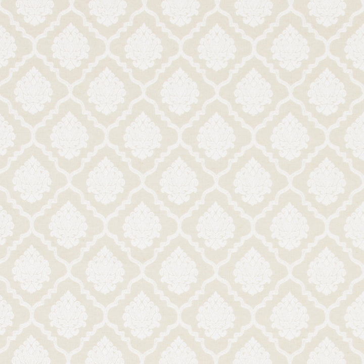 Family Crest Alabaster by Carole Designer Fabric Ash Oak 65% Polyester, 25% Cotton, 10% Acrylic Spain 21,000 Martindale Circular Rubs Horizontal: 3.5 and Vertical: 4.5 55 - Swanky Fabrics -