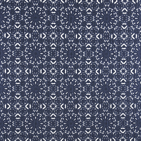 Hidden Sun Space Blue by Carole Designer Fabric Well-Traveled 100% Cotton Pakistan 30,000 Wyzenbeek Double Rubs </p><p>Repeat: 6 3/4" V, 6 3/4" H 54" - Swanky Fabrics -