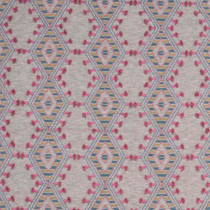 World Travels Jewel by Carole Designer Fabric Pink Jade 71% Polyester, 29% Cotton India 25,000 Wyzenbeek Double Rubs Horizontal: 6.5 and Vertical: 6.25 52 - Swanky Fabrics -