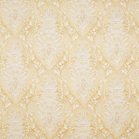 Among Friends Sunshine by Carole Designer Fabric Lemongrass 100% Polyester Spain Passes 18,000 Circular Rubs Martindale 25" V, 18 1/8" H 54" - Swanky Fabrics -