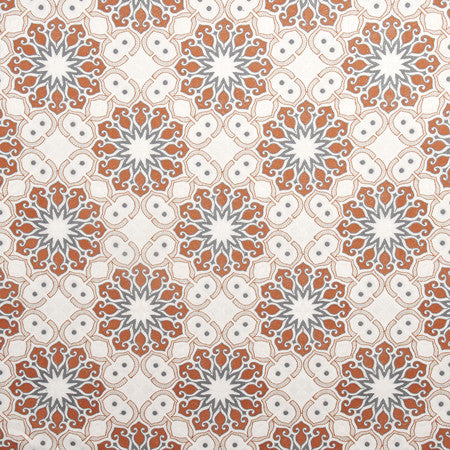Desert Star Spice by Carole Designer Fabric Well-Traveled 70% Polyester, 30% Cotton India N/A </p><p>Repeat: 12 3/4" V, 12 1/2" H 51.5" - Swanky Fabrics -