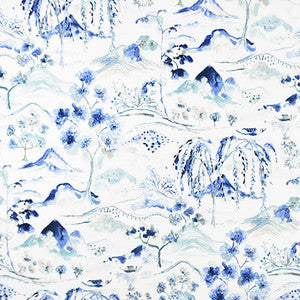 A Day Off Indigo by Carole Designer Fabric