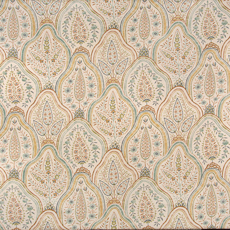 Friendly Face Blush by Carole Designer Fabric Sunset Serenade 100% Cotton Pakistan 25 1/4" V, 13 1/2" H HD 54"" - Swanky Fabrics -