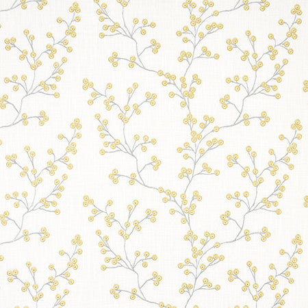 Sweet Treat Dandelion by Carole Designer Fabric Moonstone 73% Cotton, 27% Polyester India 9 1/8" V, 18 1/4" H 54.5" - Swanky Fabrics -