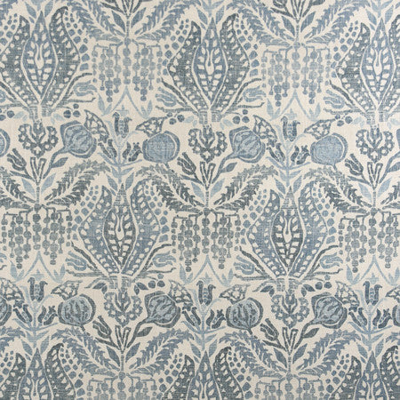 Majestic View Ocean by Carole Designer Fabric Well-Traveled 36% Polyester, 26% Cotton, 22% Viscose, 16% Linen China 30,000 Wyzenbeek Double Rubs 26 3/4" V, 13 1/2" H 55" - Swanky Fabrics -