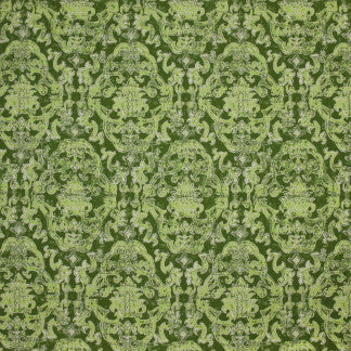 Open Door Olive by Carole Designer Fabric Spring Meadow 100% Cotton Printed In USA Passes 20,000 Double Rubs Wyzenbeek Horizontal: 13 1/2" and Vertical: 25 1/4" V 55" - Swanky Fabrics -