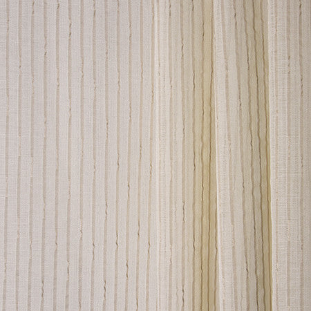 Inches Away Beige by Carole Designer Fabric Sheer Philosophy 100% Polyester Turkey 4" V, 3" H 118" - Swanky Fabrics -