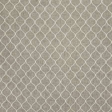 Cup Of Tea Graphite by Carole Designer Fabric In The Details 78% Polyester, 14% Cotton, 8% Linen India N/A 3" V, 2 1/4" H 54" - Swanky Fabrics -
