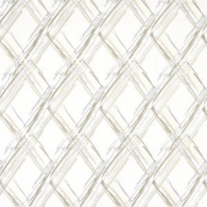 Broken Diamonds Natural by Carole Designer Fabric