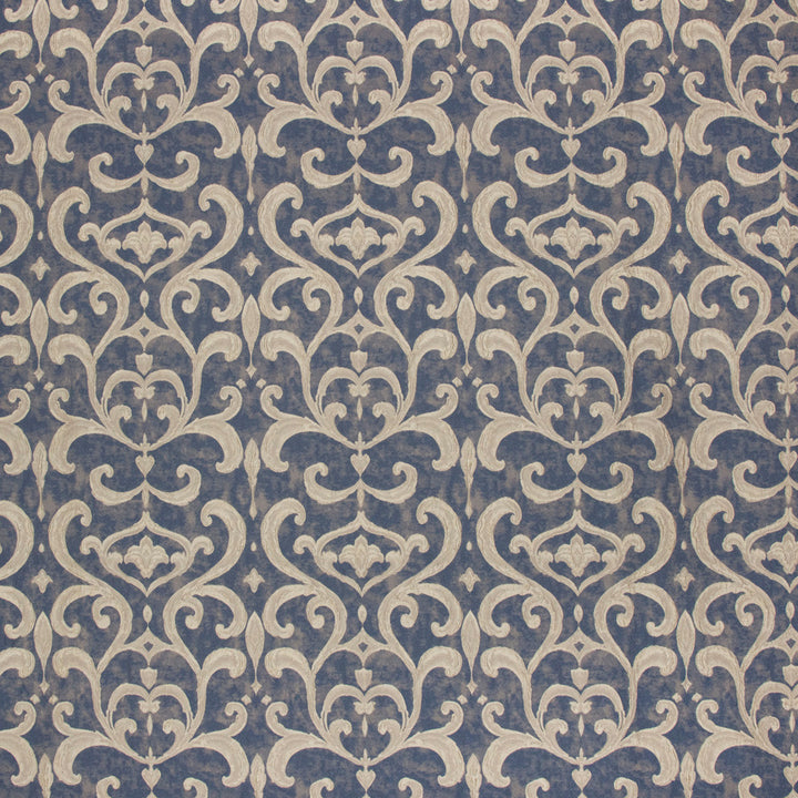 Family Heirloom Navy by Carole Designer Fabric Emerald Ocean 65% Polyester, 35% Viscose Turkey N/A Horizontal: 11125 and Vertical: 165 55 - Swanky Fabrics -