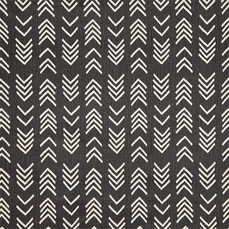Right Stuff Black by Carole Designer Fabric Hidden Treasure 85% Cotton, 15% Linen Pakistan 13 1/2" V, 6 3/4" H 54" - Swanky Fabrics -