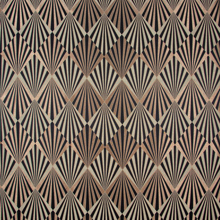 Rays Of Light Ebony by Carole Designer Fabric Birch 100% Polyester China 7" V, 18" H 55" - Swanky Fabrics -