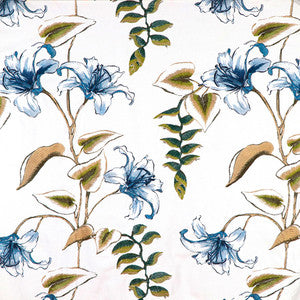 Lily Garden Navy by Carole Designer Fabric