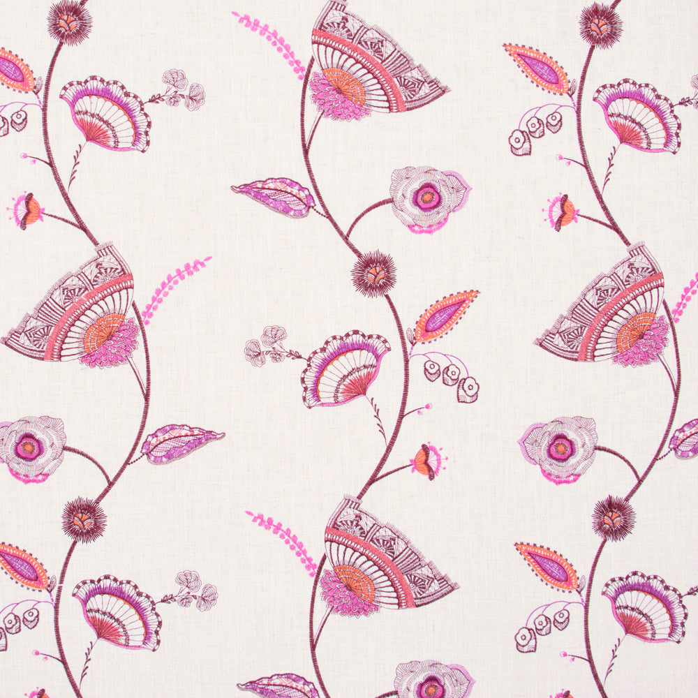 Hidden Gems Magenta by Carole Designer Fabric Azalea 60% Polyester, 30% Viscose, 10% Cotton China N/A Horizontal: 13 and Vertical: 11.75 52 - Swanky Fabrics -