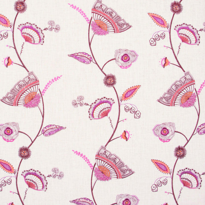 Hidden Gems Magenta by Carole Designer Fabric Azalea 60% Polyester, 30% Viscose, 10% Cotton China N/A Horizontal: 13 and Vertical: 11.75 52 - Swanky Fabrics -