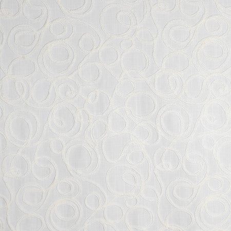 Lost And Found White by Carole Designer Fabric Earthbound 100% Polyester 50,000 Wyzenbeek Double Rubs 18 1/4" V, 18" H 54" - Swanky Fabrics -