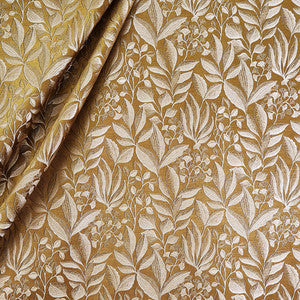 Dance With Me Ochre by Carole Designer Fabric