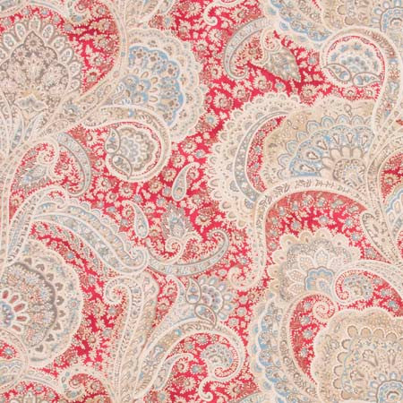 Loyal Patriot Cerise by Carole Designer Fabric Red Sea 100% Cotton South Korea 25 1/4" V, 27" H HD 54" - Swanky Fabrics -