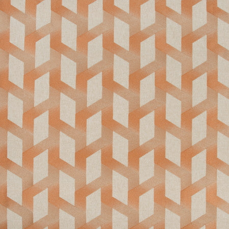 Multiplex Copper by Carole Designer Fabric DESERT WANDERER 70% Polyester, 30% Linen India N/A 6 1/2" V, 8 3/4" H 52" - Swanky Fabrics -