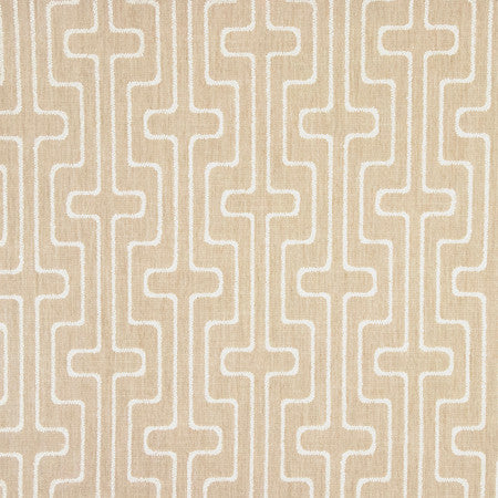 Todays Advice Linen by Carole Designer Fabric Earthbound Base: 100% Polyester Embr: 100% Polyester 55,000 Wyzenbeek Double Rubs 9 1/4" V, 8 3/4" H 52" - Swanky Fabrics -