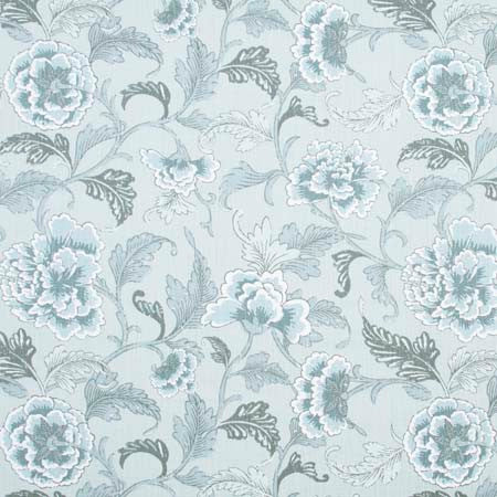 Garden Mews Mist by Carole Designer Fabric Pink Jade 54% Cotton, 46% Polyester China 15,000 Wyzenbeek Double Rubs </p><p>Repeat: 24 1/2" V, 27 1/2" H 54" - Swanky Fabrics -