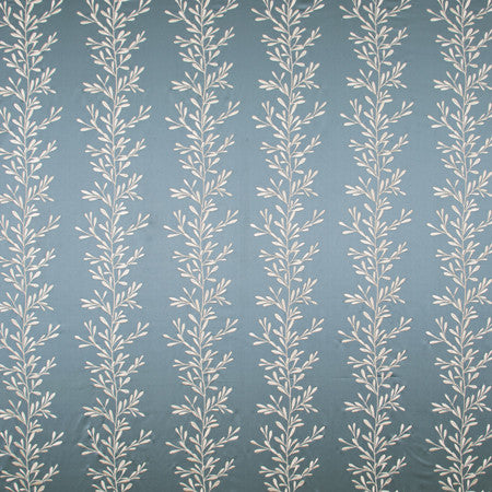 Secret Of Beauty Cornflower Blue by Carole Designer Fabric Modern Castle 60% COTTON, 40% POLYESTER INDIA 15 1/2" V, 12 3/4" H 50.75" - Swanky Fabrics -