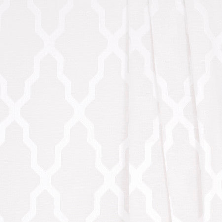 In The Path White by Carole Designer Fabric Sheer Marvel 90% Polyester, 10% Linen CHINA N/A </p><p>Repeat: 7 1/2" V, 14 1/2" H 118" - Swanky Fabrics -