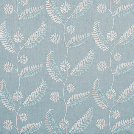 Easy Breezy Powder Blue by Carole Designer Fabric Pink Jade 85% Polyester, 15% Linen India N/A </p><p>Repeat: 15 1/4" V, 25" H HD 50.75" - Swanky Fabrics -
