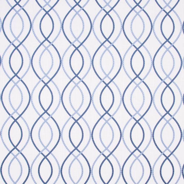 Drifting Away Marina by Carole Designer Fabric Bluebird 73% Cotton, 27% Polyester India Passes 30,000 Double Rubs Wyzenbeek Horizontal: 10.75 and Vertical: 12.5 54 - Swanky Fabrics -
