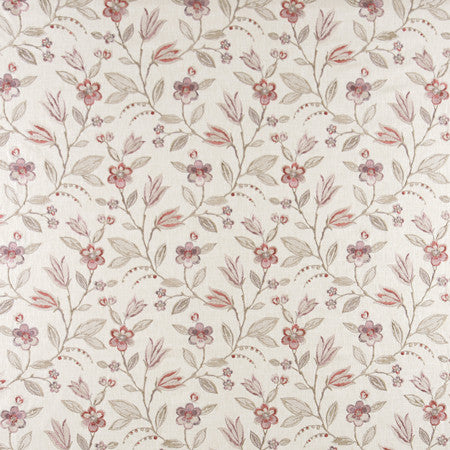Bloom Away Wisteria by Carole Designer Fabric From The Heart 58% Cotton, 42% Polyester India 12 1/2" V, 13 1/8" H 52.25" - Swanky Fabrics -