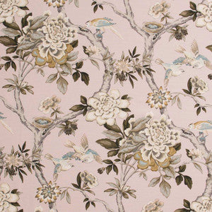 Bird Sanctuary Blush by Carole Designer Fabric