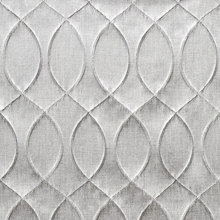 Meeting Point Sterling by Carole Designer Fabric Radiance 100% Polyester India 9" V, 4 1/4" H 55" - Swanky Fabrics -