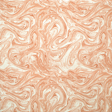 Feeling Free Guava by Carole Designer Fabric Harvest 82% Polyester, 18% Linen China 27" V, 27" H 54" - Swanky Fabrics -