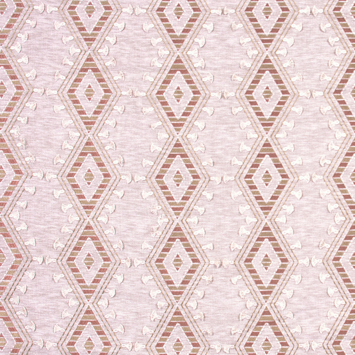 World Travels Cameo by Carole Designer Fabric Pink Jade 71% Polyester, 29% Cotton India 25,000 Wyzenbeek Double Rubs Horizontal: 6.5 and Vertical: 6.25 52 - Swanky Fabrics -